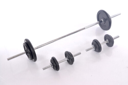 Dumbbell & Metall Barbell Set 57 kg