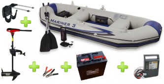 Intex MARINER 3 FULL SET ar Neraus NRS 46X + Monbat 125 AH