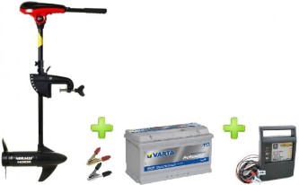 NERAUS NRS 62X + akumulators Varta 90Ah + impulsa lādētājs 9A + spailes