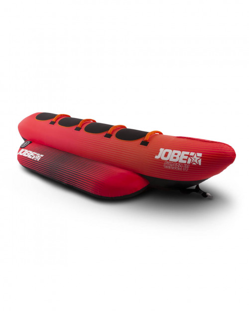 Надувная водная ватрушка Jobe Chaser 4P красная, 334x120x63 см