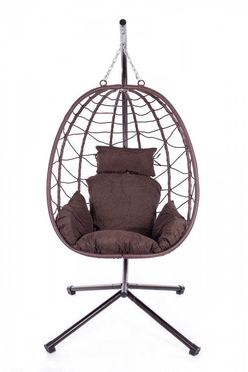 Hanging egg chair EGG-1, foldable with stand