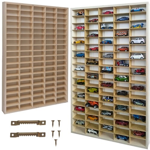 Wooden shelf for 90 cars / springs