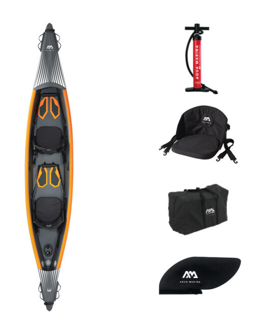Divvietīgs piepūšams kajaks Aqua Marina Tomahawk 440x78 cm (AIR-K-440)