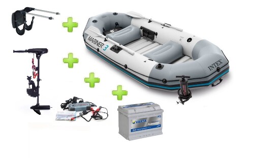 Intex MARINER 3 FULL SET ar Neraus NRS 46X + Varta LFD90Ah