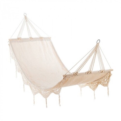 Hammock-garden swing 200x80 cm, beige