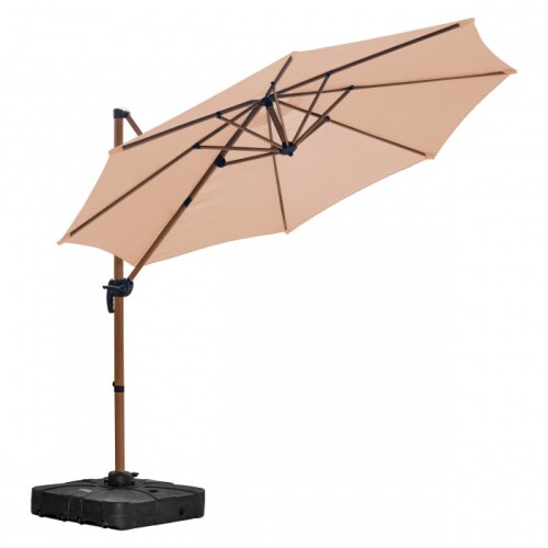 Sun protection umbrella on a stand, 3 m, beige