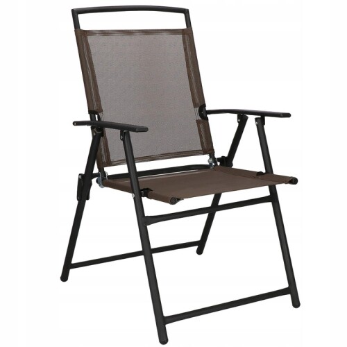 Folding outdoor chair 55 x 65 x 105 cm, brown