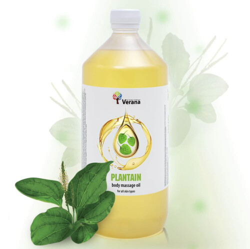 Массажное масло для тела Verana Professional, Подорожник 1литр