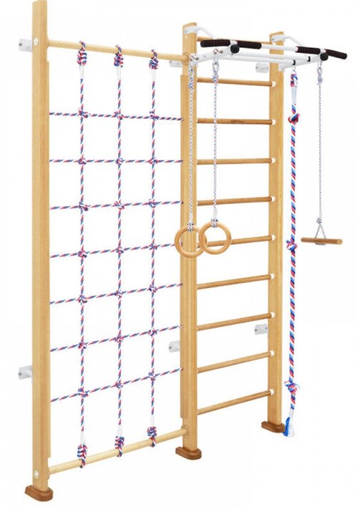 Wooden Swedish gymnastic wall CLIMBER 243x174 cm