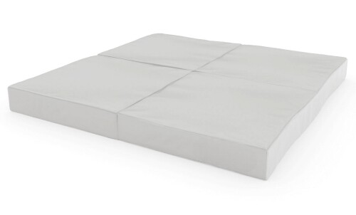 Saliekams sporta paklājs 100x100 cm, Pelēks