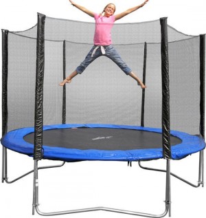 Батут 244 см + защитная сетка + лестница 8ft (2.44 м)