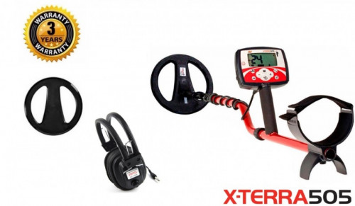 Minelab X-Terra 505 ar spoli 10.5" 7.5kHz DD + DĀVANA