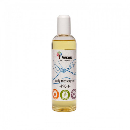 Masāžas eļļa ķermenim Verana Professional, PRO-1 250ml (bez aromāta)
