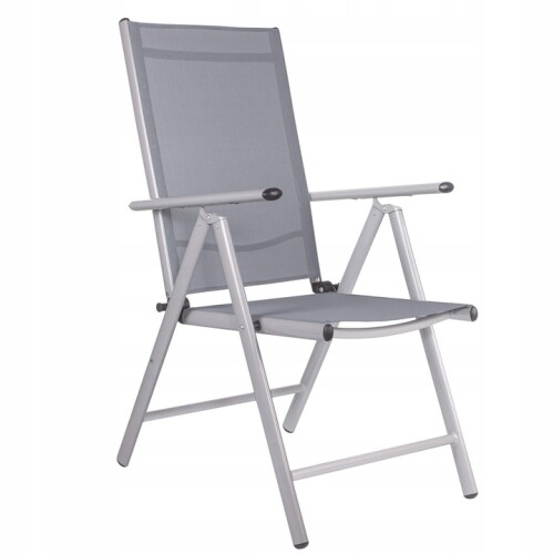 Saliekams atpūtas krēsls 55 x 65 x 105 cm, pelēks