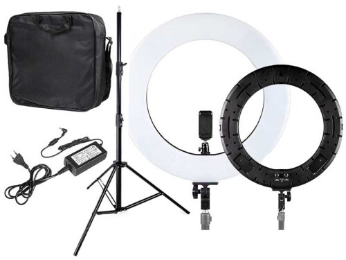 Ring light LED 60 W LED + Tripod (foto_04590)