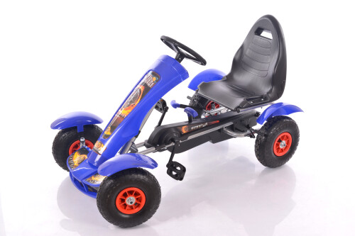 Velokarts (Velomobilis) Go-Kart F618 zils (4-10 gadiem)