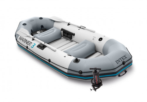 Надувная лодка 3-местная Intex Mariner 3 BOAT SET (297x127x46 см)