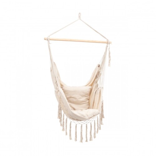 Hammock-garden swing 150x120 cm, beige