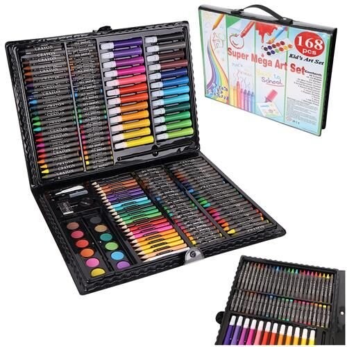 Artistic Painting Set 168pcs + Black Suitcase