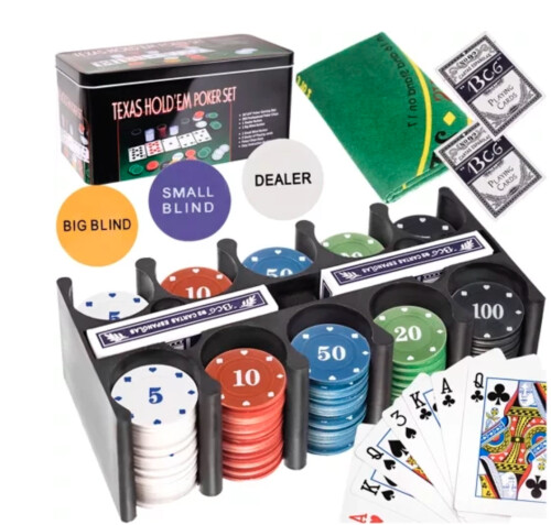 Poker Case 200 Tokens + metal box