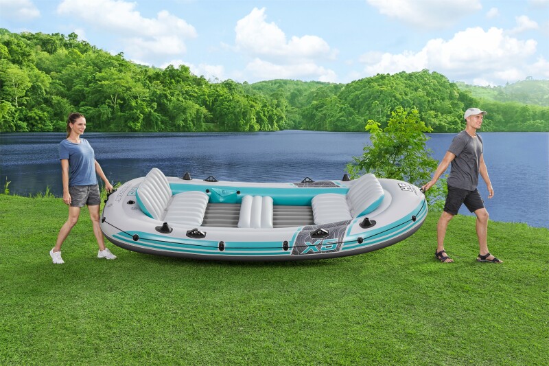 Inflatable 5-seat boat Bestway Adventure Elite X5 Raft, 364x166x45 cm, 65159