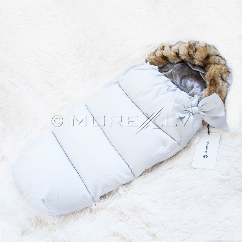 Baby stroller sleeping bag SB005, white
