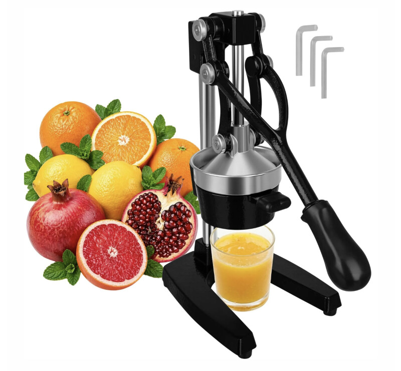 Manual citrus squeezer