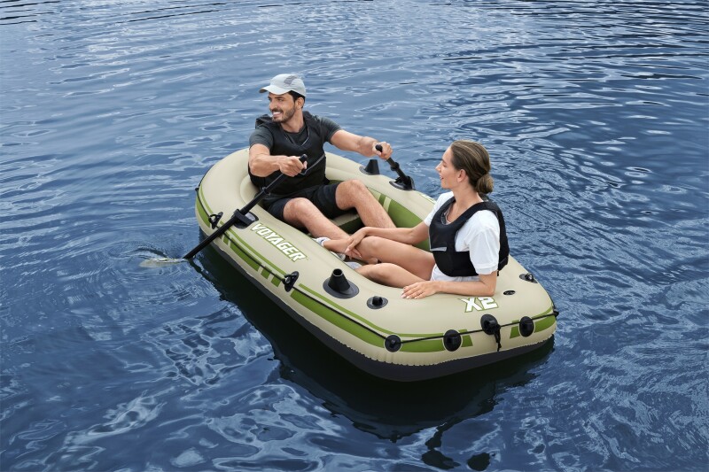 Надувная двухместная лодка Bestway Voyager X2 Raft, 232х118 cm, 65163