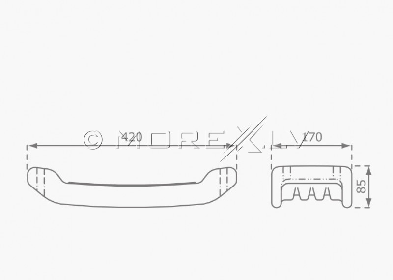 Plastic swing seat, KBT, red