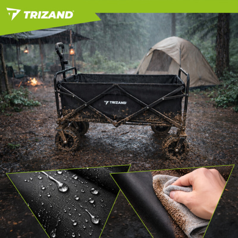 Collapsible Universal Wagon for Garden, Camping and Shopping