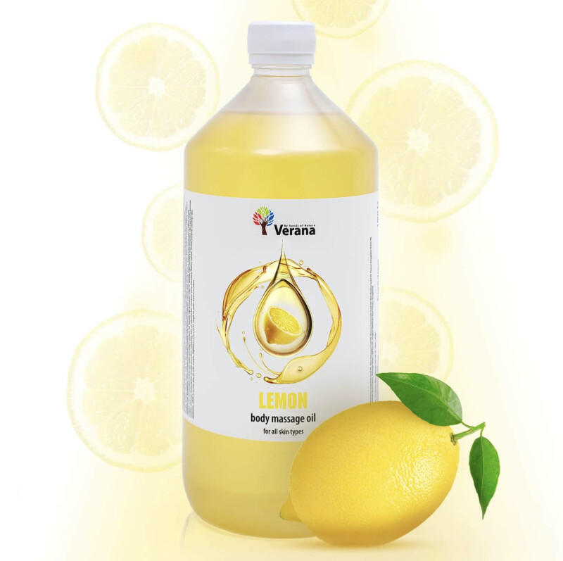 Masāžas eļļa ķermenim Verana Professional, Citrons 1 litrs