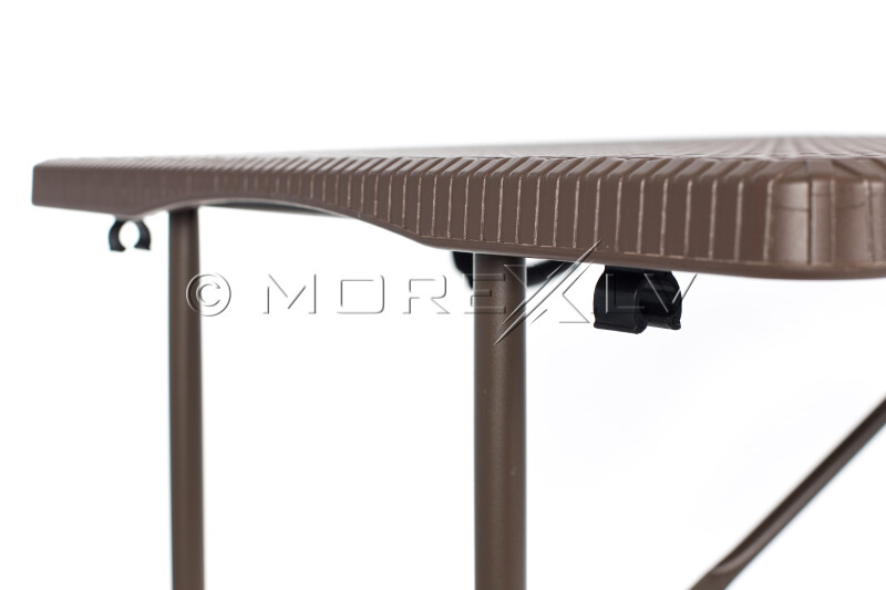 Saliekamais galds ar rotangpalmas dizainu 152x76 cm