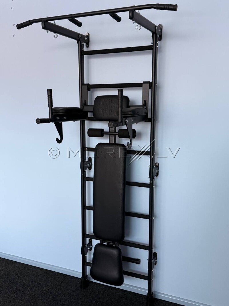 Sporta komplekss zviedru siena STRONG-3 Black - tika izmantots vienai fotosesijai!