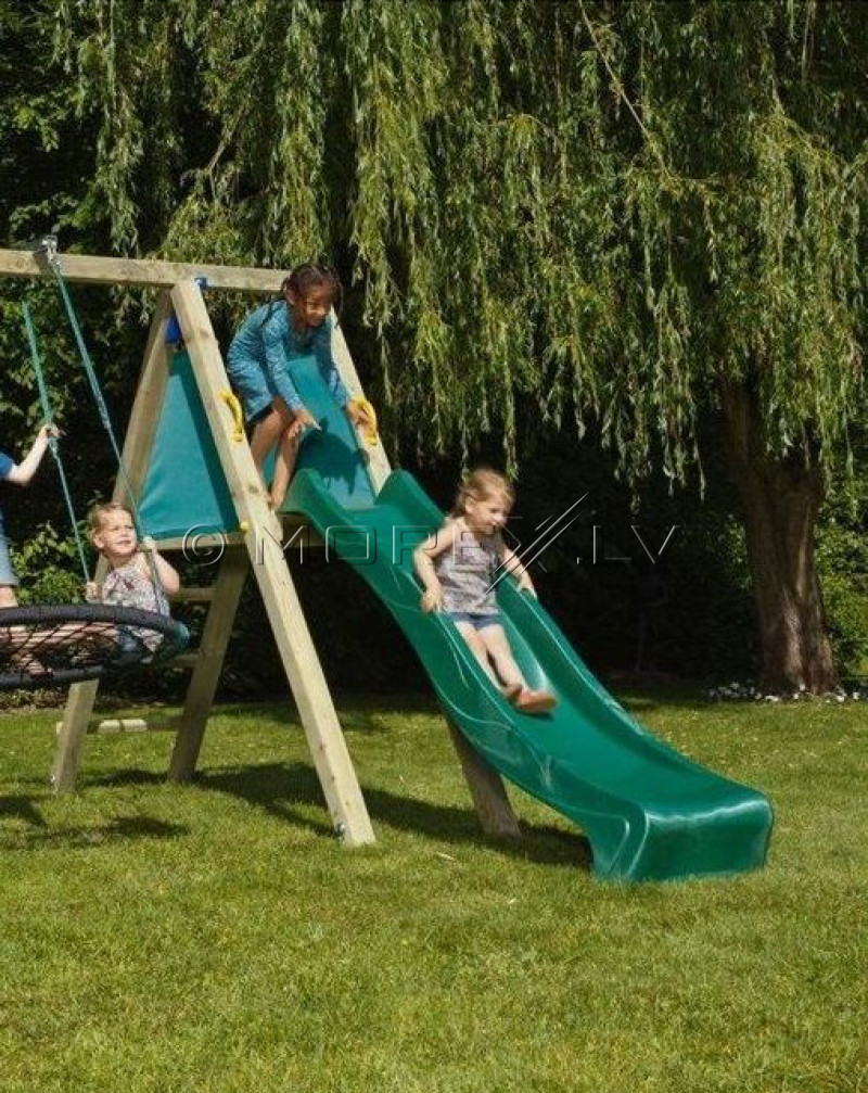 Slide КВТ “tsuri” 2.9 m, height 1.5 m, green