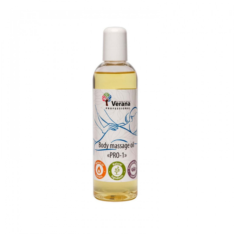 Masāžas eļļa ķermenim Verana Professional, PRO-1 250ml (bez aromāta)