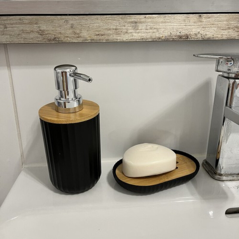 Набор аксессуаров для ванной, черный