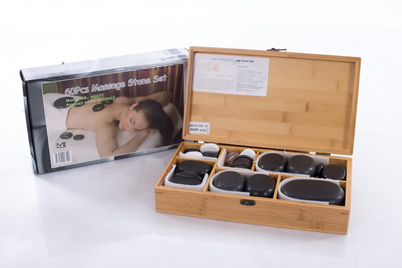 Hot Stone Therapy – Professional Set of 60 Stones.