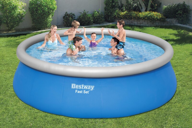 Baseins Bestway Fast Set 457x122 cm Pool Set, ar filtra sūkni un aksesuāriem (57289)