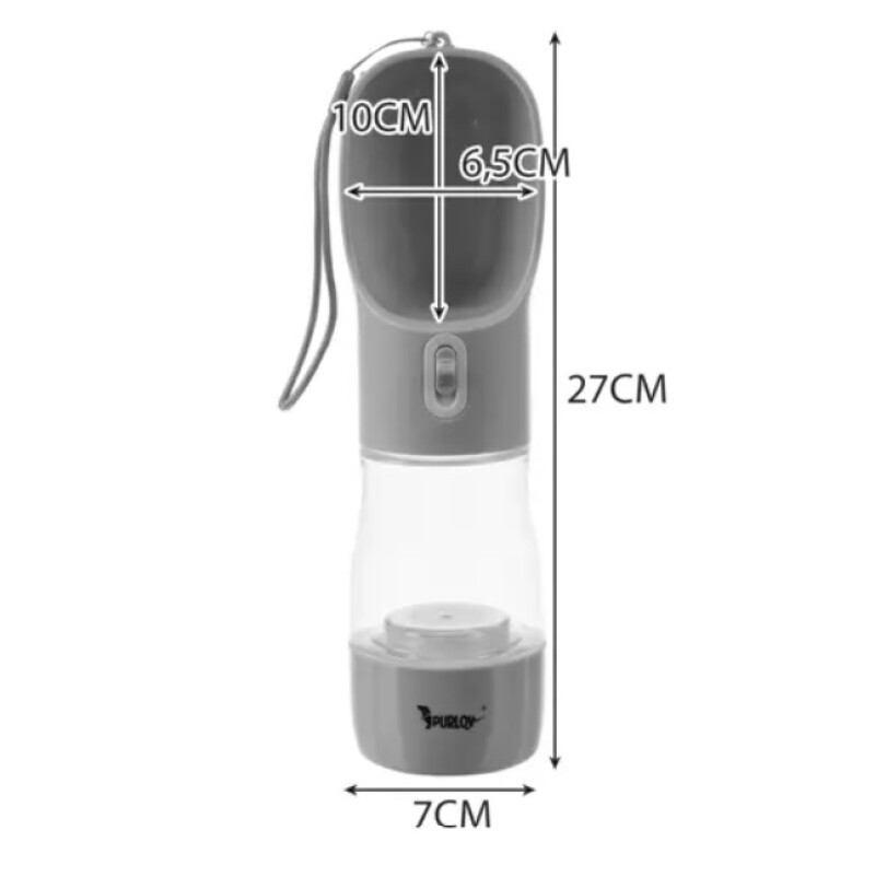 Water bottle with a bowl, 200ml
