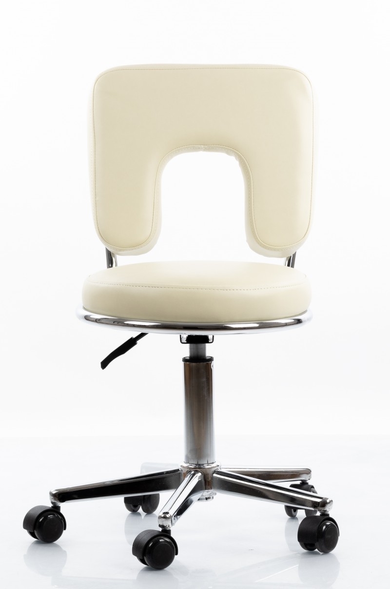 Meistara krēsls RESTPRO® Round 4 beige (kosmetologa, masiera krēsls)