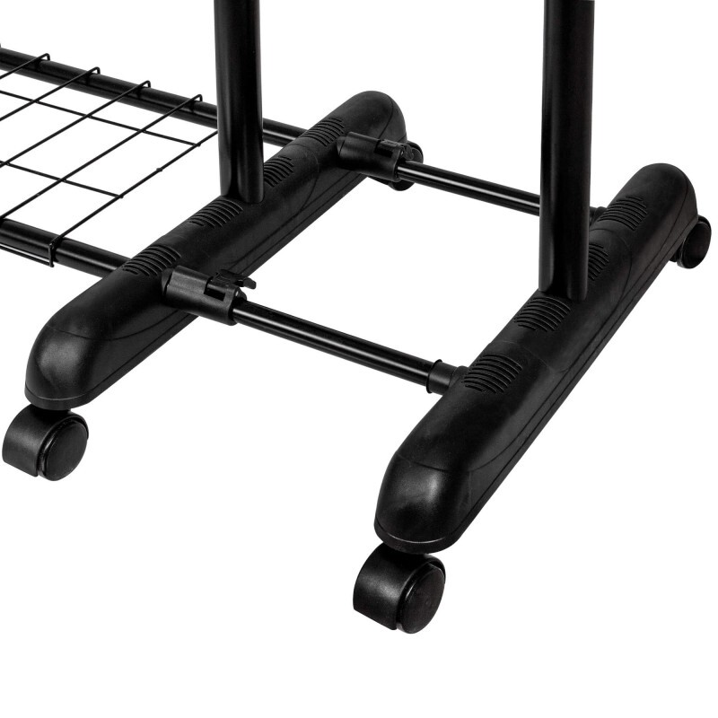 Shoe Rack With Clothes Hanger on Wheels