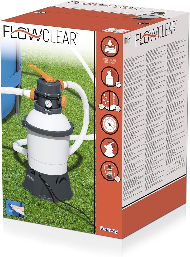 Bestway 58515 sand Filter Pump 3028 L, tank 8.5kg