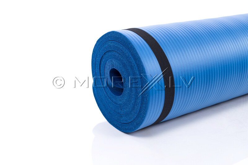 Yoga pilates exercise sport mat 179х60х1,5 cm, blue
