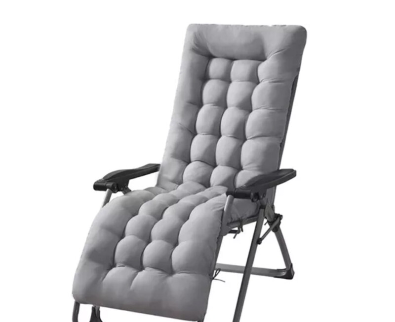 Garden chair cushion 165x50 cm, grey