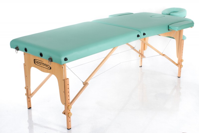 Massage Table + Massage Bolsters RESTPRO® Classic-2 Blue-green