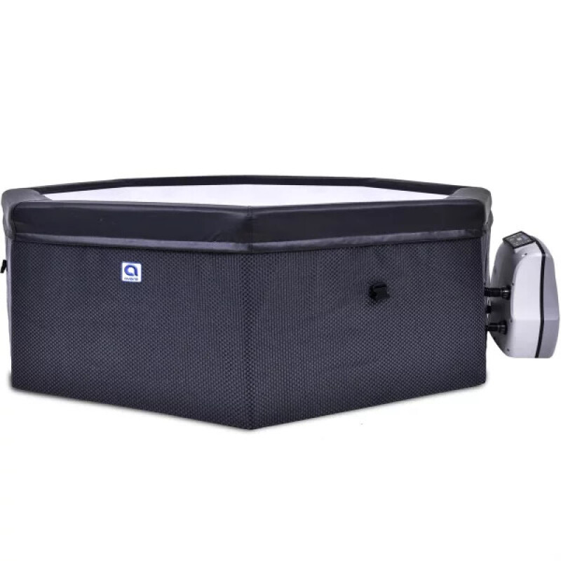 Каркасное джакузи Aegean Eco Foam Black Rattan, 4-6 персон