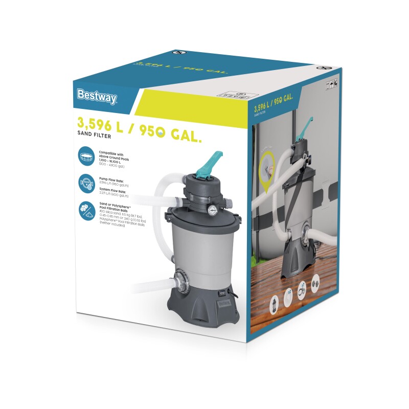 Bestway 58515 sand Filter Pump 3028 L, tank 8.5kg