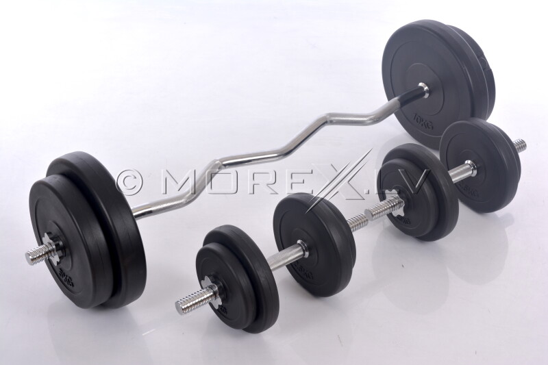 Dumbbell & Curl Bar Set 52 kg