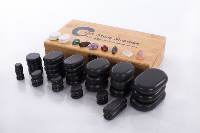 Set of 60 stones + stone heater 6 l + spoon