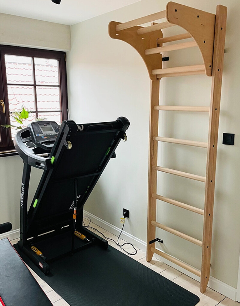Wooden pull-up bar for Swedish Ladder 65 cm